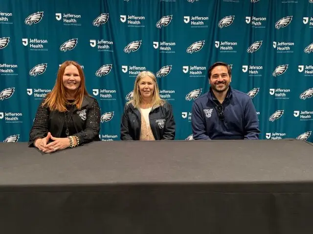 Dara, Tammy and Brian at the Eagles